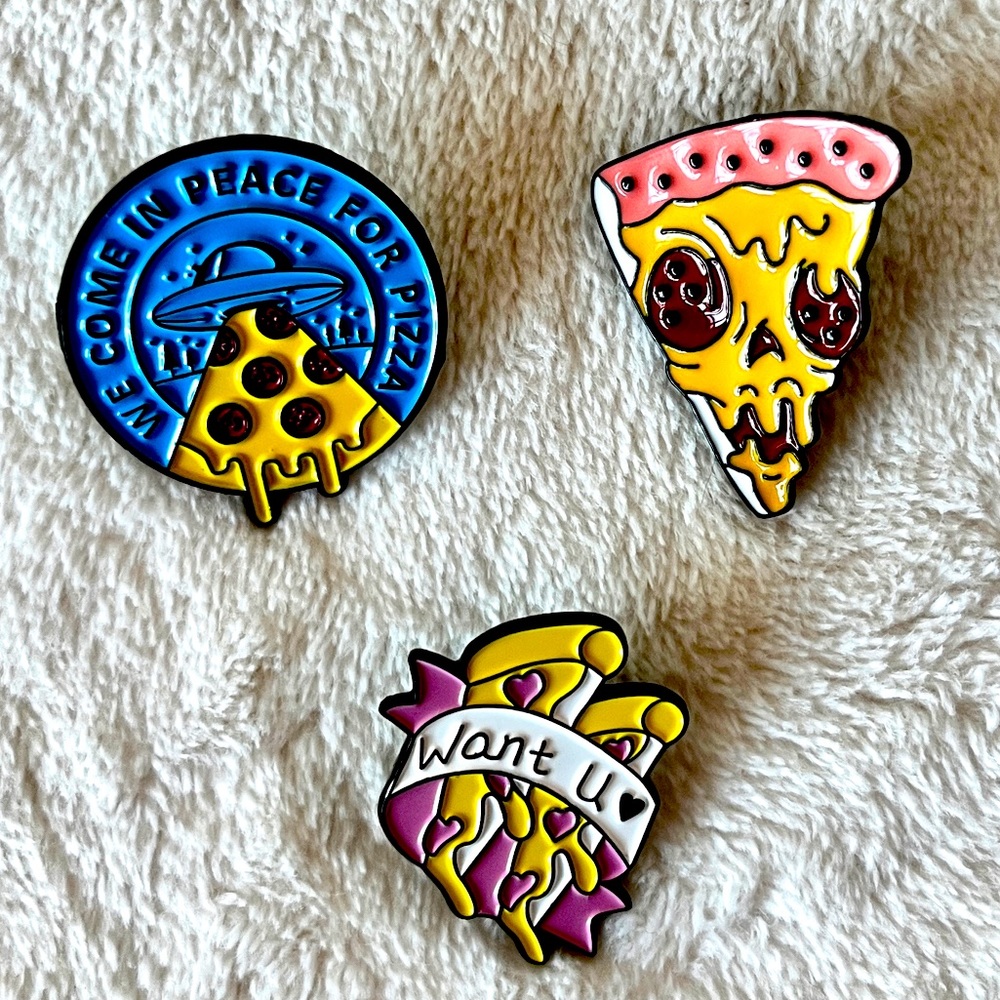 Pizza Enamel Pin Pack
